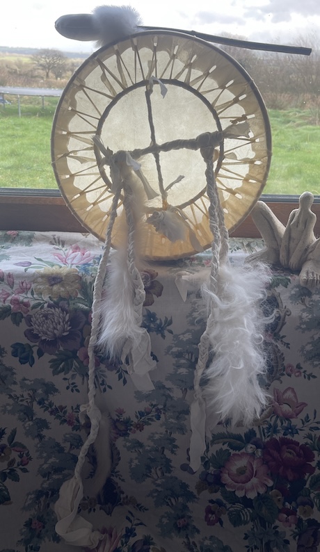 The White Path Drum- 14"x 2" Light Drum, Light Worker, Winter drum - Image 7