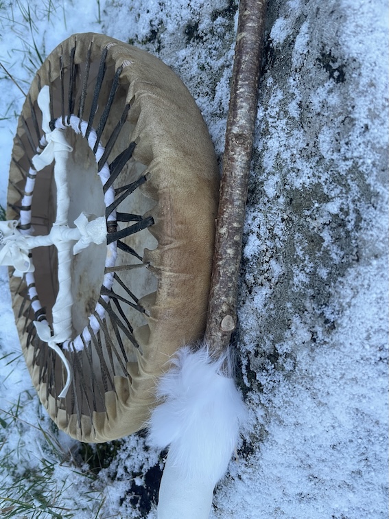 Hart of the Wolf Moon- a 14" by 2" Stag Drum - Image 4