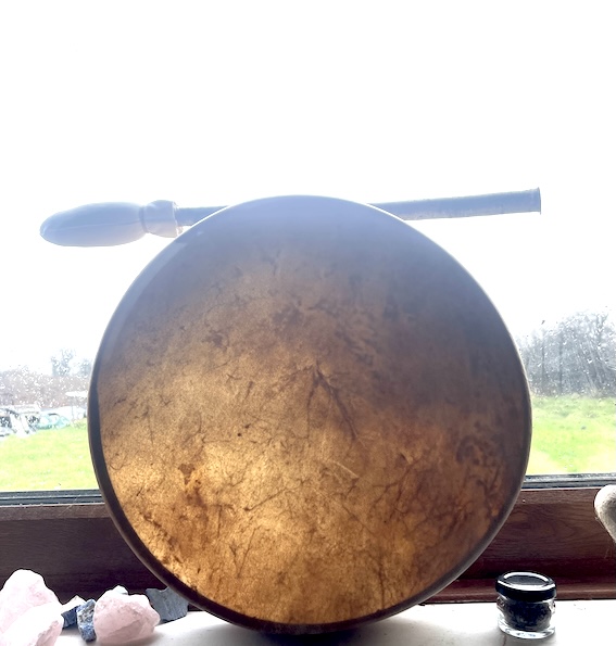 13" Deer Drum, Calon y Ddaear, Source Dragon, World Drum