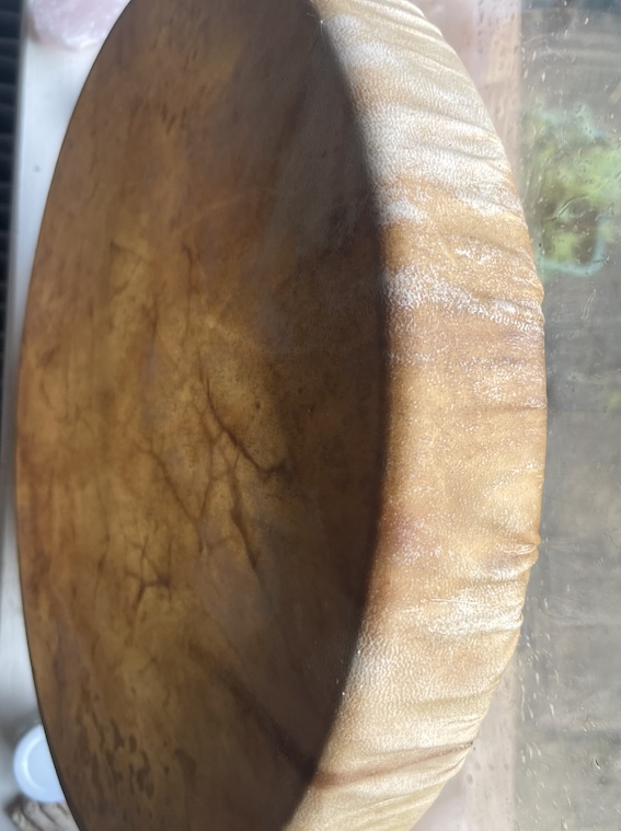 Réalta na gCosán, 14" x 2" Deer Drum, Galactic Dragon, Spirit Journey Drum - Image 5